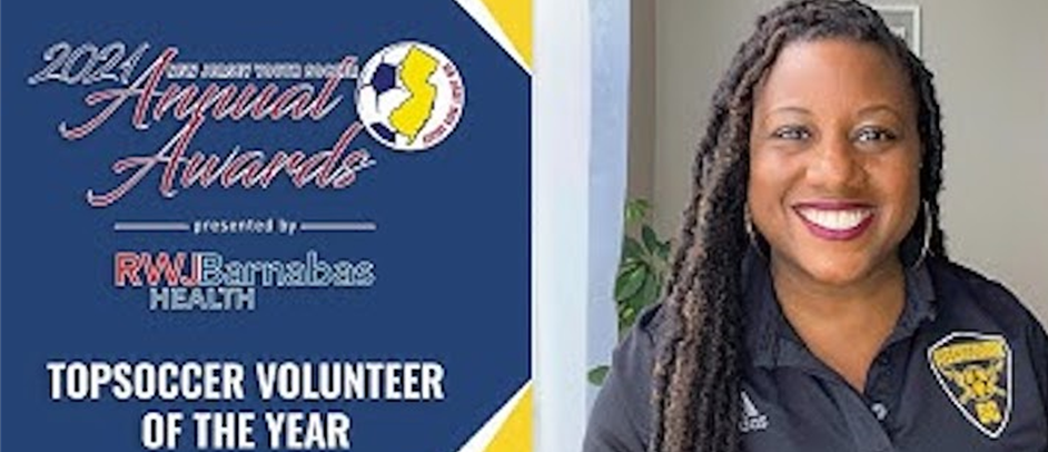 Yasmeen Ash - 2021 NJYS TopSoccer Volunteer oF The Year