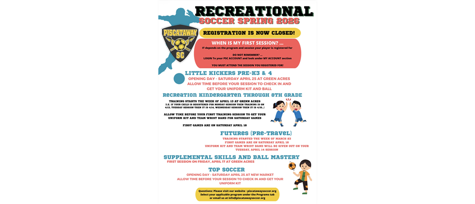 Spring Rec. Info